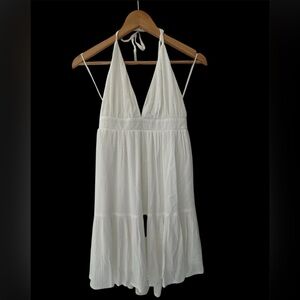 🆕 NWT Boutique white halter backless mini dress by Timing S